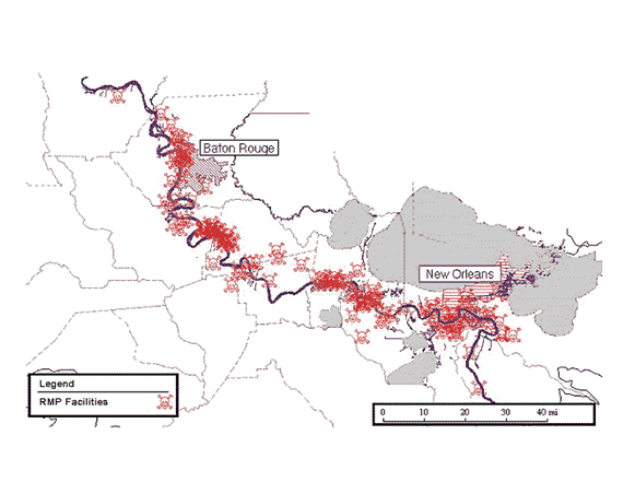 Map of Cancer Alley