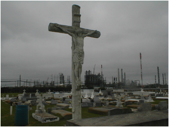 numerous graves from Hurricane Katrina